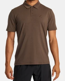 RVCA Workout Shirts>BALANCE SHORT SLEEVE POLO TEE