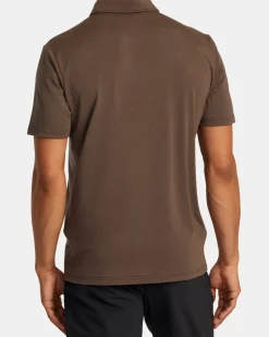 RVCA Workout Shirts>BALANCE SHORT SLEEVE POLO TEE