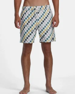 RVCA Boardshorts / Trunks|16"-17" Outseam>BARNES ELASTIC WAIST 17" BOARDSHORTS