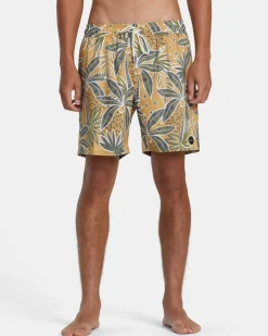 RVCA 16"-17" Outseam>BARNES ELASTIC WAIST 17" BOARDSHORTS