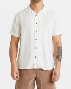 RVCA Shirts / Flannels>BEAT STRIPE SHORT SLEEVE SHIRT