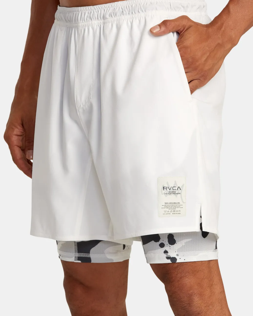 RVCA Athletic Shorts|Athletic Shorts>BEDWIN X STASH TRAIN 2-IN-1 SHORTS