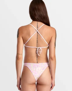 Women RVCA Bikini Tops|Bikini Tops>BLURRED CROSSBACK TRIANGLE BIKINI TOP