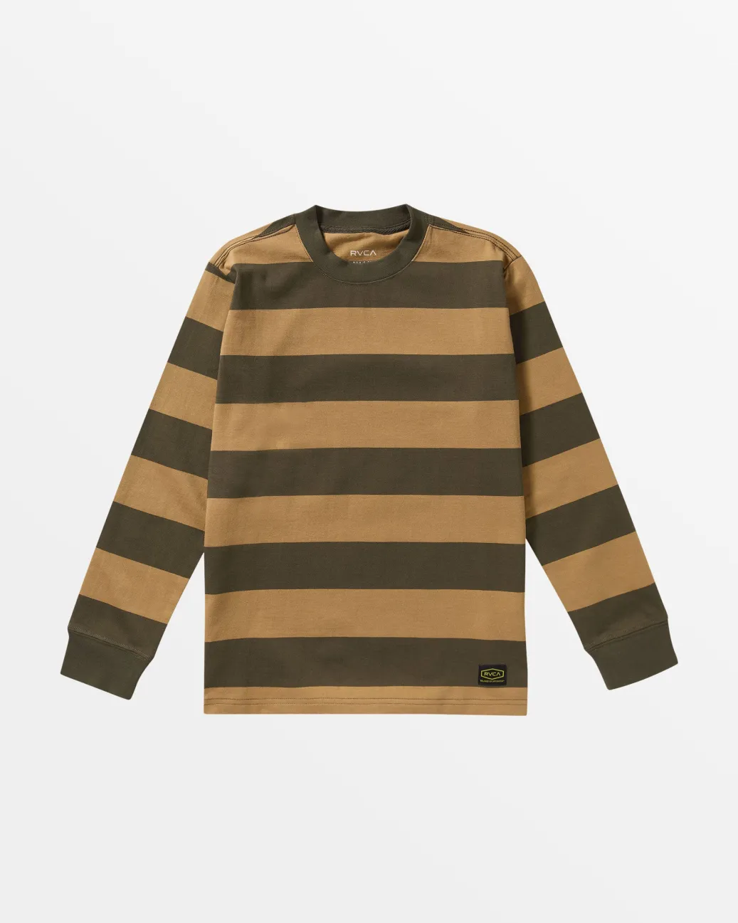 BOY RVCA Tees / Tanks>BOYS CHAINMAIL STRIPE LONG SLEEVE TEE