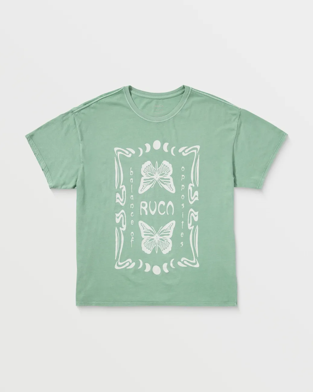 Women RVCA Tees / Tanks>BUTTERFLY BAGGIE TEE