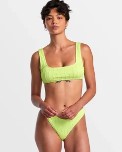 Women RVCA Bikini Tops|Bikini Tops>CHEVY GROOVES LACEBACK BRALETTE BIKINI TOP