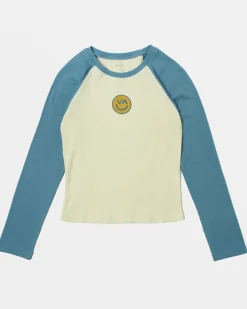 Women RVCA Tees / Tanks>CLASSIC LONG SLEEVE TEE