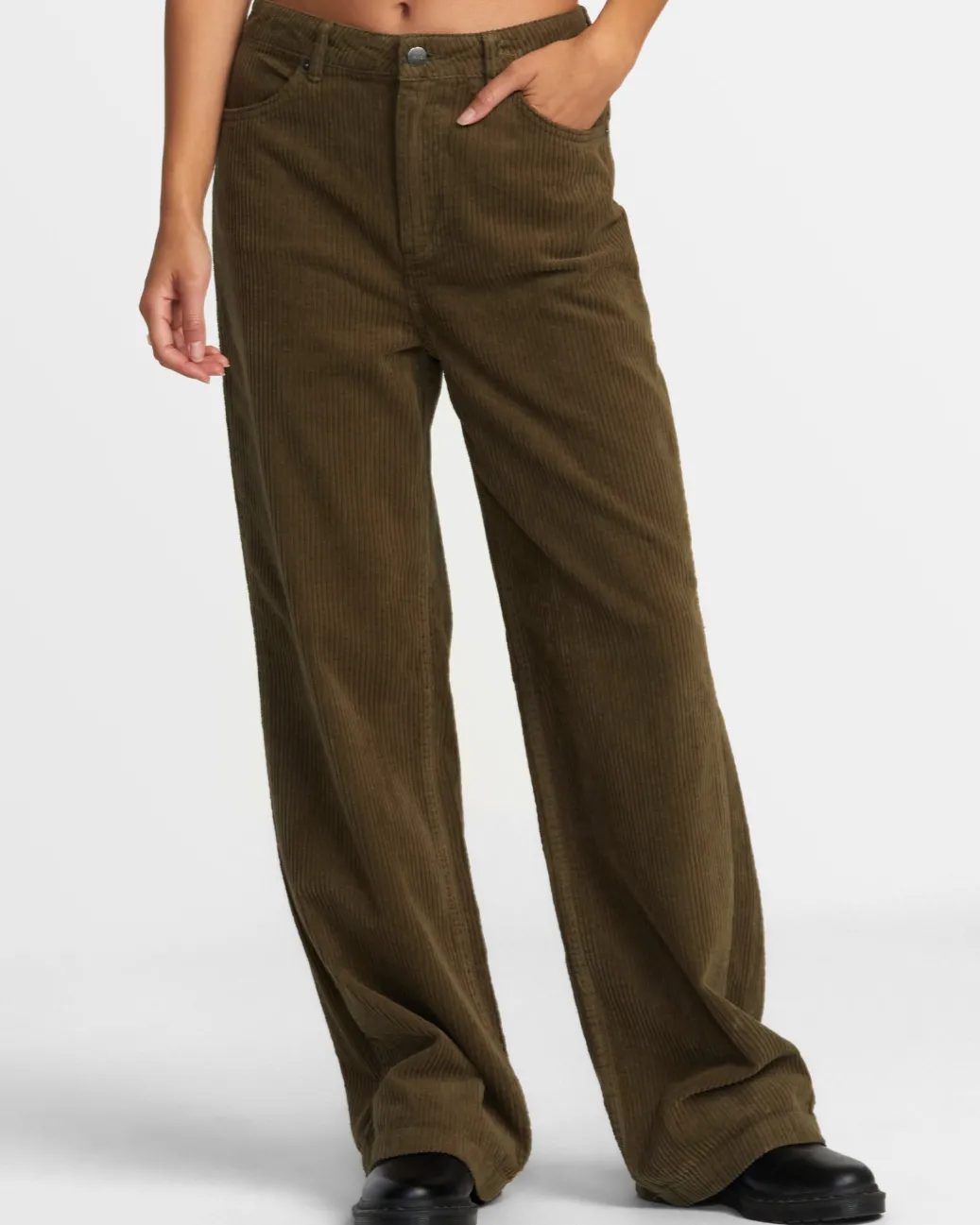 Women RVCA Pants>COCO CORDUROY WIDE LEG PANTS