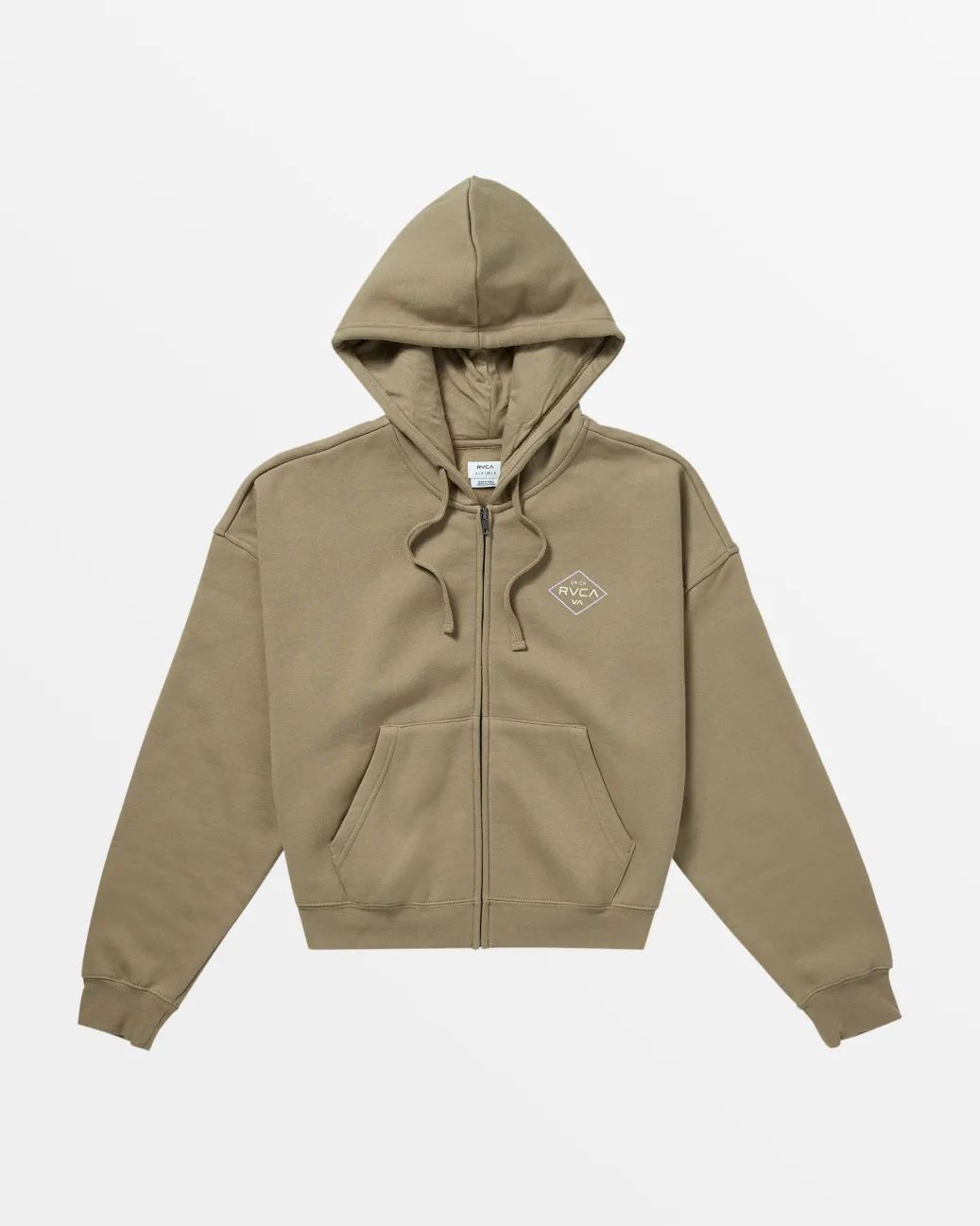 Women RVCA Hoodies / Fleece>COURT ZIP HOODIE