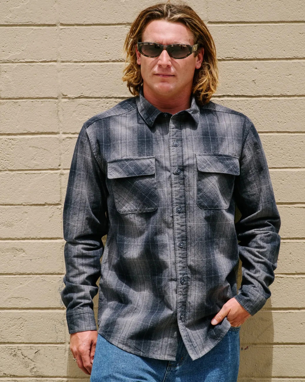 RVCA Shirts / Flannels>DAYSHIFT FLANNEL LONG SLEEVE TOP