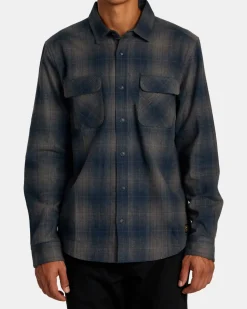 RVCA Shirts / Flannels>DAYSHIFT FLANNEL LONG SLEEVE TOP