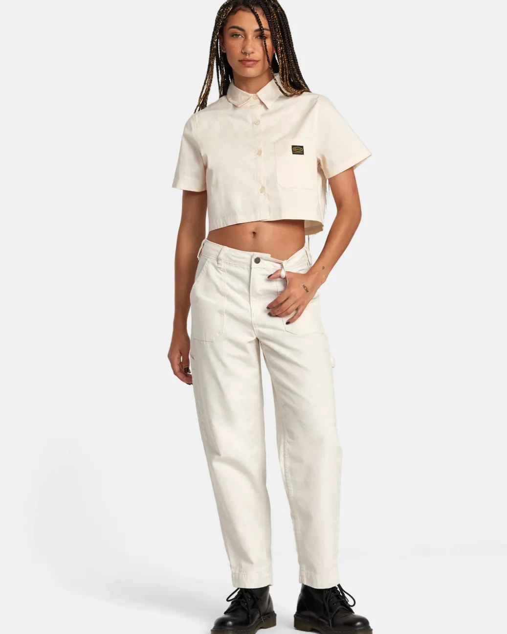 Women RVCA Tops>DAYSHIFT SHORT SLEEVE SHIRT