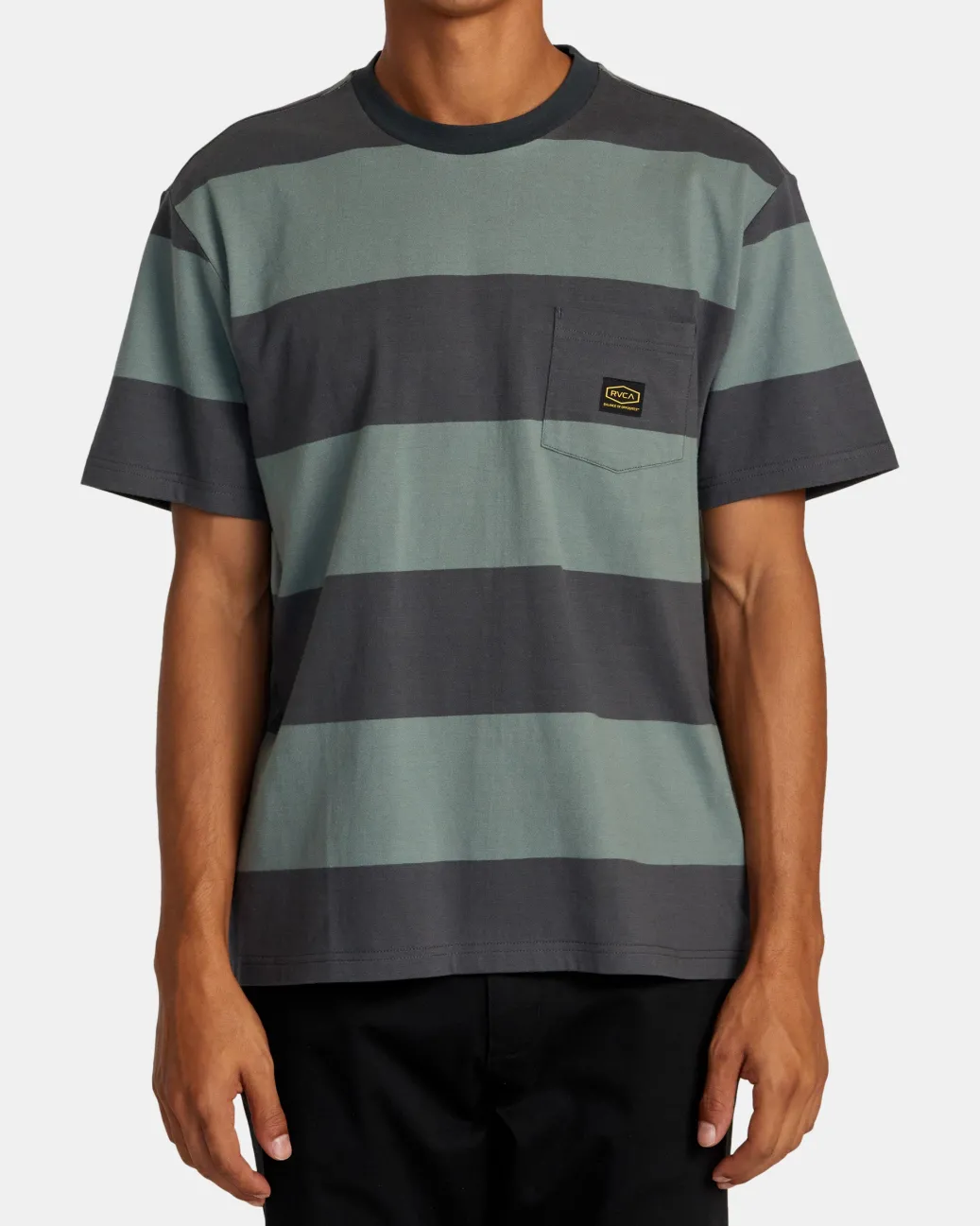 RVCA Tees / Tanks>DAYSHIFT STRIPE TEE
