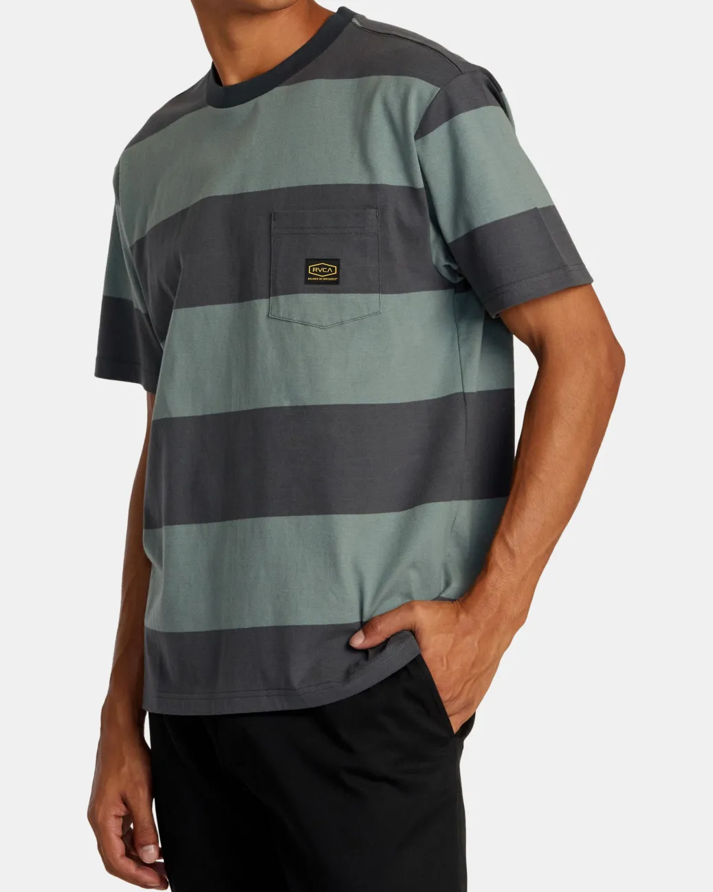 RVCA Tees / Tanks>DAYSHIFT STRIPE TEE