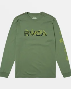RVCA Tees / Tanks>DESERTSCAPE LONG SLEEVE TEE
