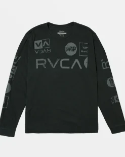 RVCA Tees / Tanks>DOT MATRIX LONG SLEEVE TEE