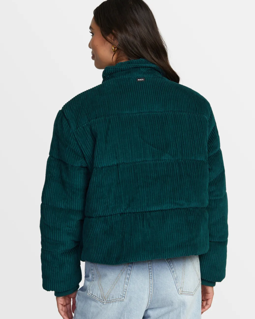 Women RVCA Jackets>EEZEH CORDUROY PUFFER JACKET