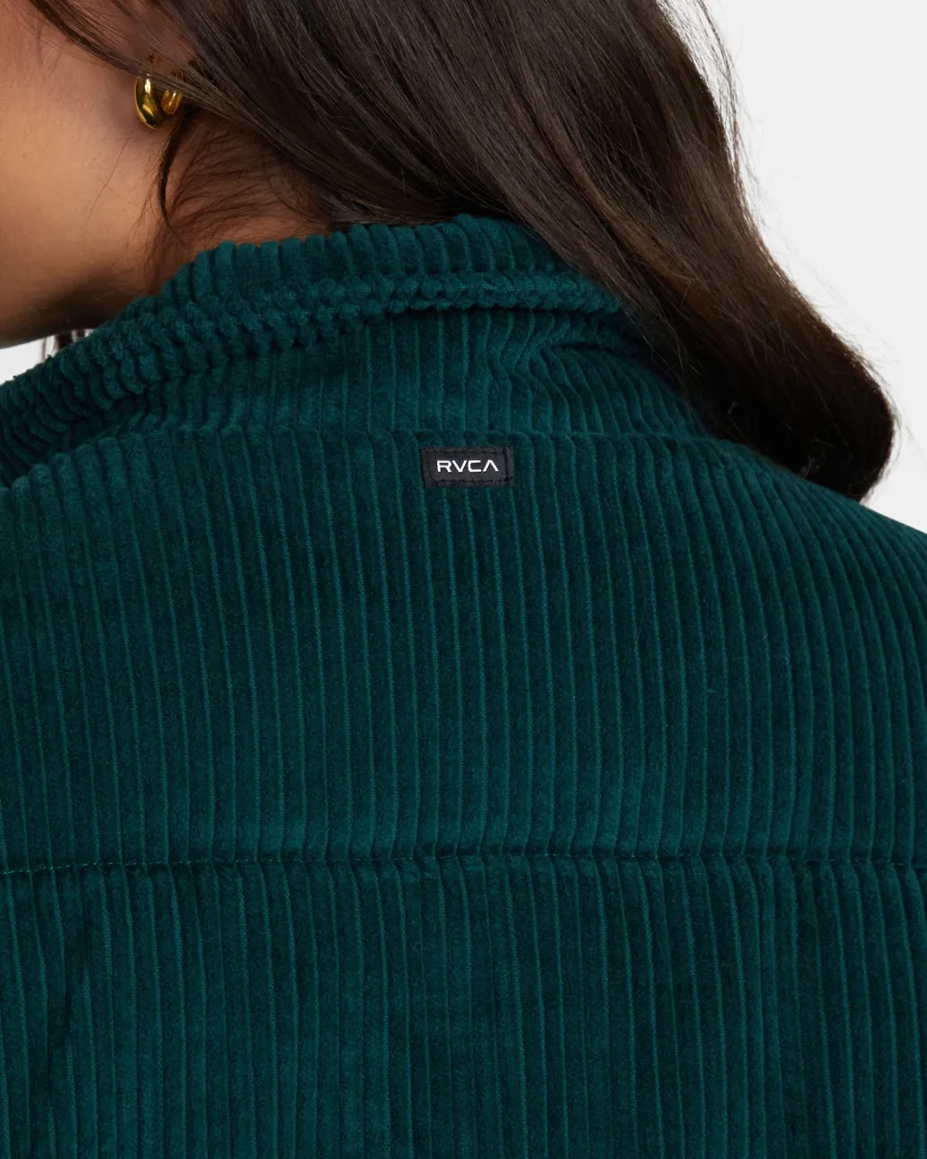 Women RVCA Jackets>EEZEH CORDUROY PUFFER JACKET