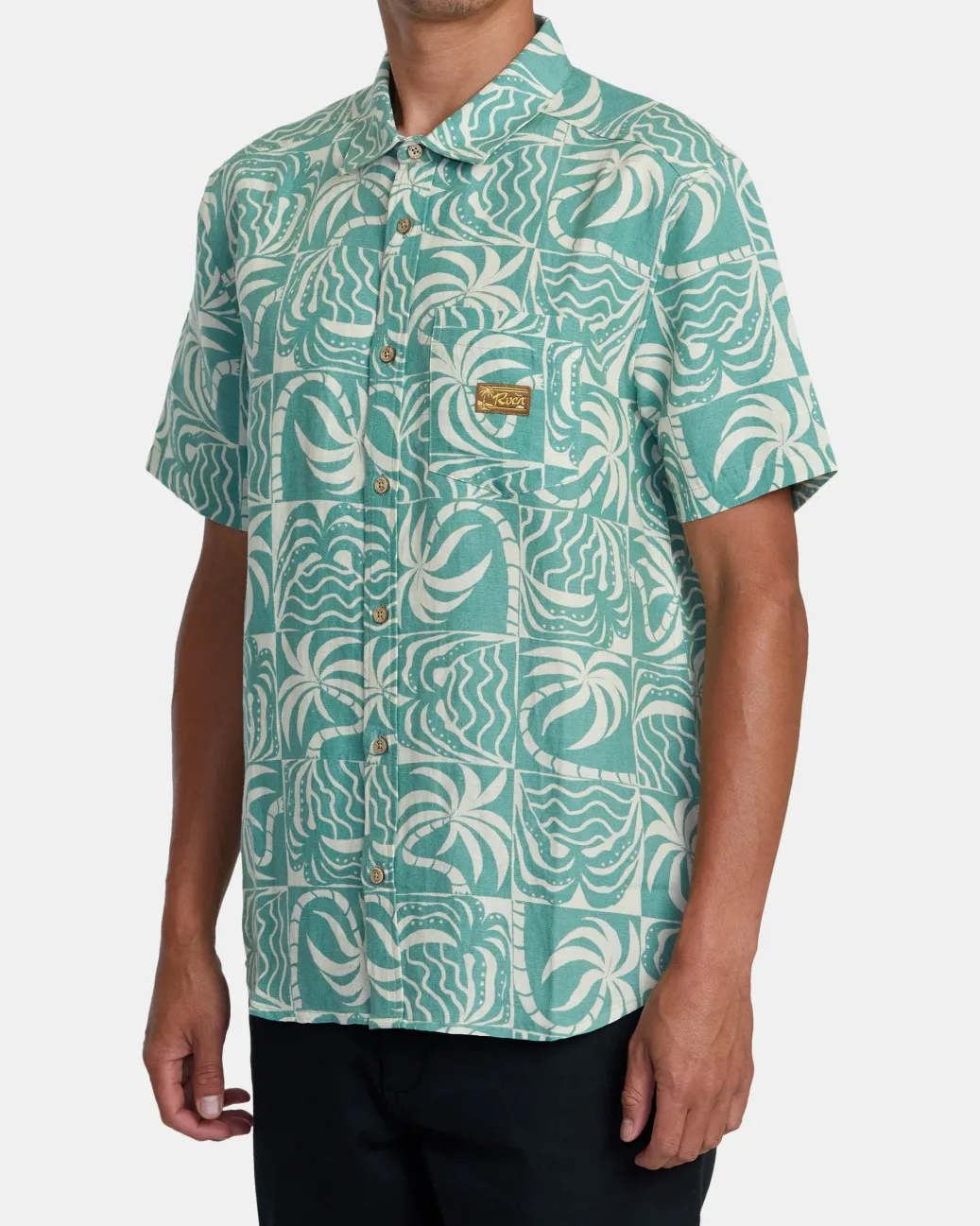 RVCA Shirts / Flannels>EXOTICA SHORT SLEEVE SHIRT