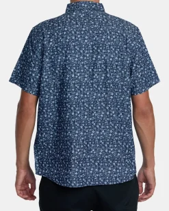 RVCA Shirts / Flannels>FRAME CHAMBRAY SHORT SLEEVE SHIRT
