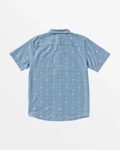 RVCA Shirts / Flannels>FRAME SHORT SLEEVE WOVEN SHIRT