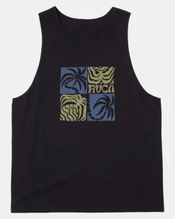 RVCA Tees / Tanks>FRONDS TANK TOP