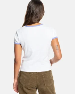 Women RVCA Tees / Tanks>GABRIELLE MONCEAUX RINGER TEE
