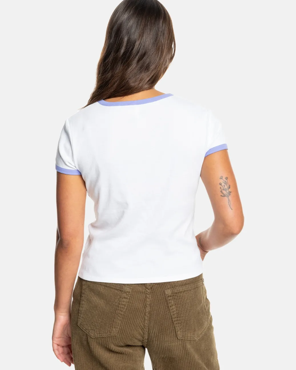Women RVCA Tees / Tanks>GABRIELLE MONCEAUX RINGER TEE