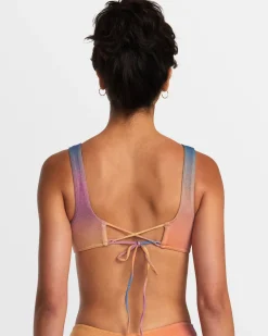 Women RVCA Bikini Tops|Bikini Tops>GOLDEN LACEBACK BRALETTE BIKINI TOP