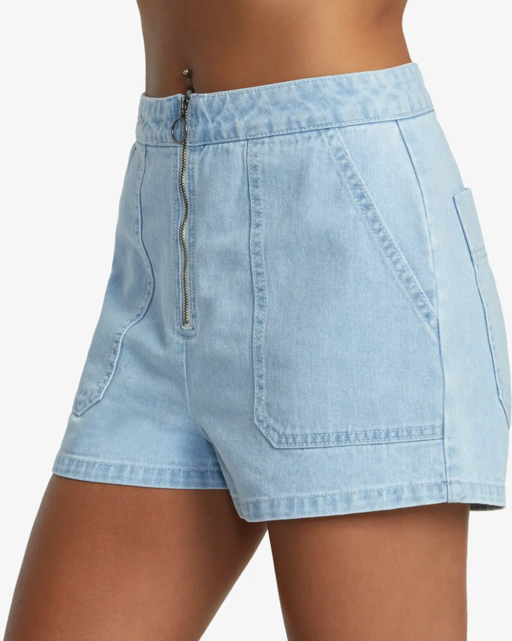 Women RVCA Denim>GOLDIE DENIM SHORTS