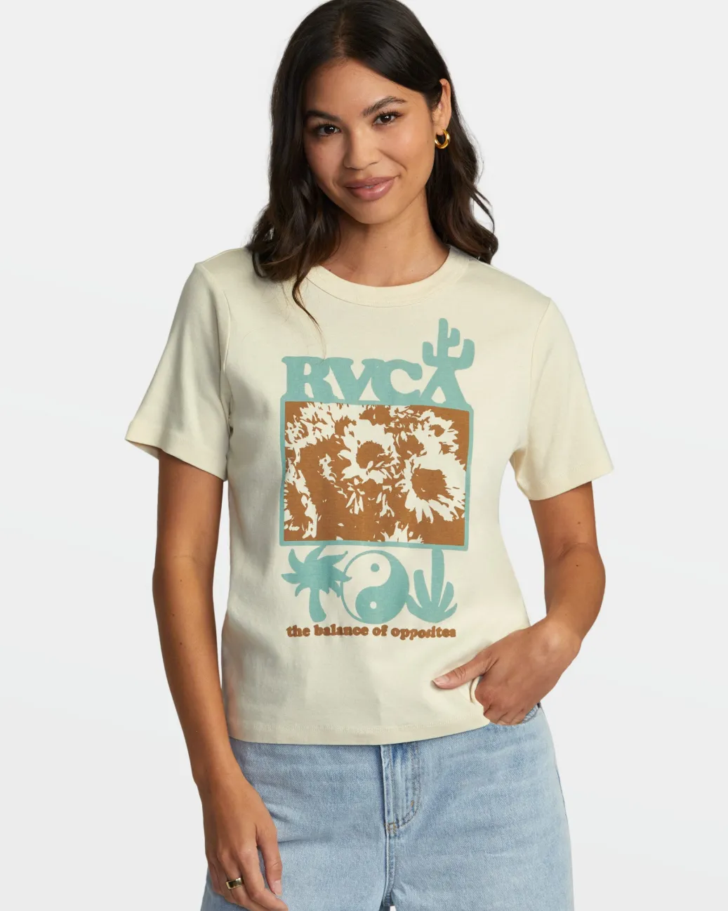 Women RVCA Tees / Tanks>HAMILTON DAILY TEE