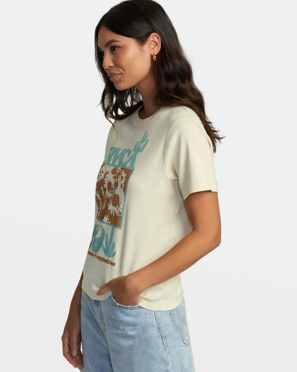 Women RVCA Tees / Tanks>HAMILTON DAILY TEE