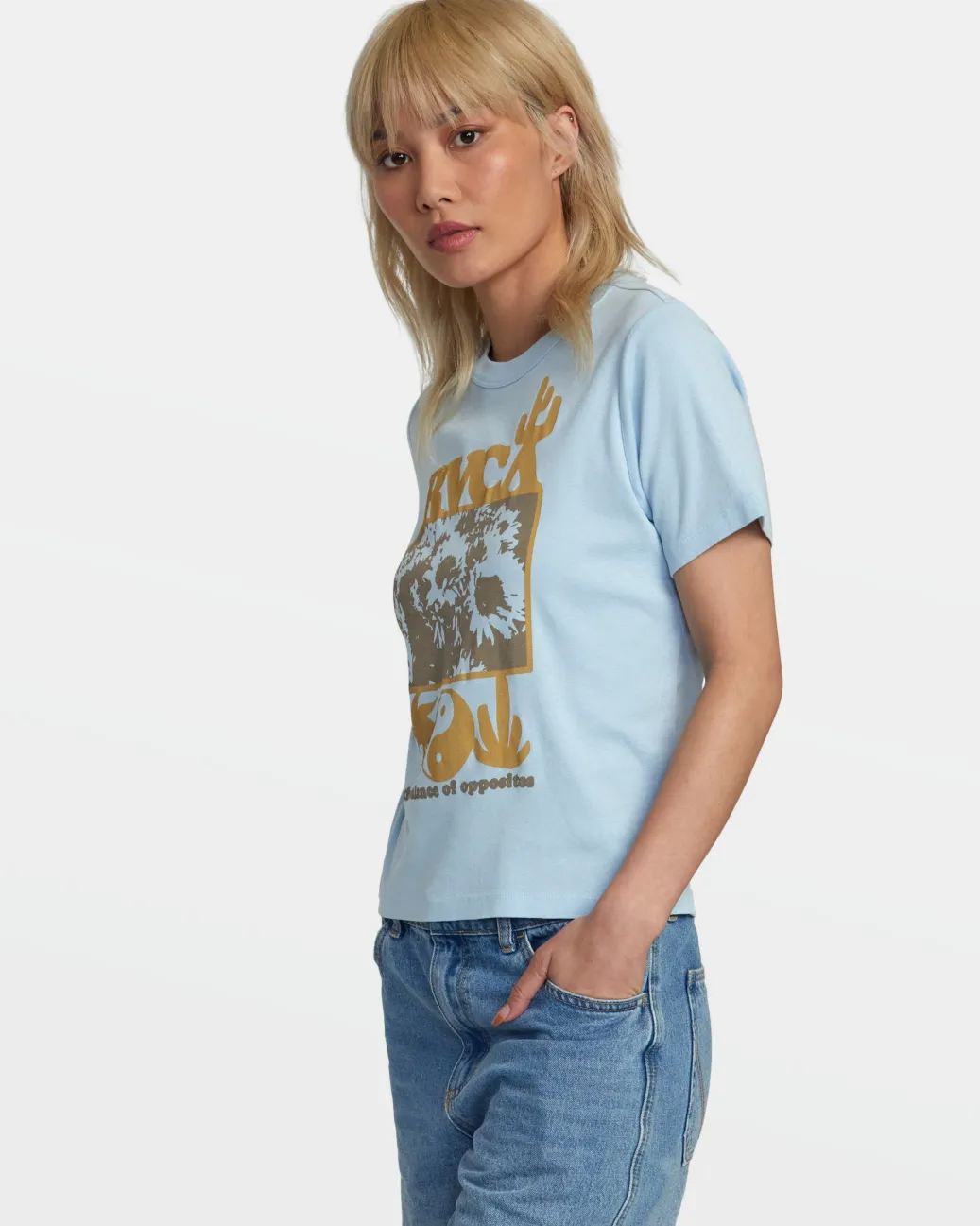 Women RVCA Tees / Tanks>HAMILTON DAILY TEE