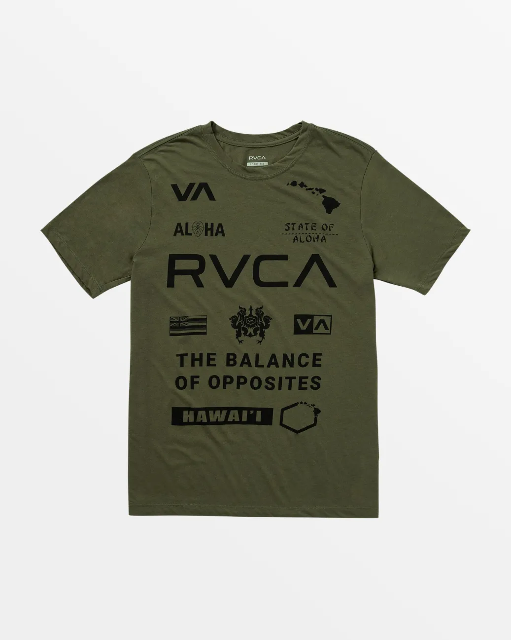 RVCA Workout Shirts|Tees / Tanks>HAWAII ALL BRAND SPORT TECH TEE