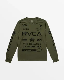RVCA Workout Shirts|Tees / Tanks>HAWAII ALL BRAND SPORT TECH LONG SLEEVE TEE