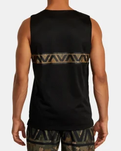 RVCA Tees / Tanks>HAWAII TARO MESH TANK TOP