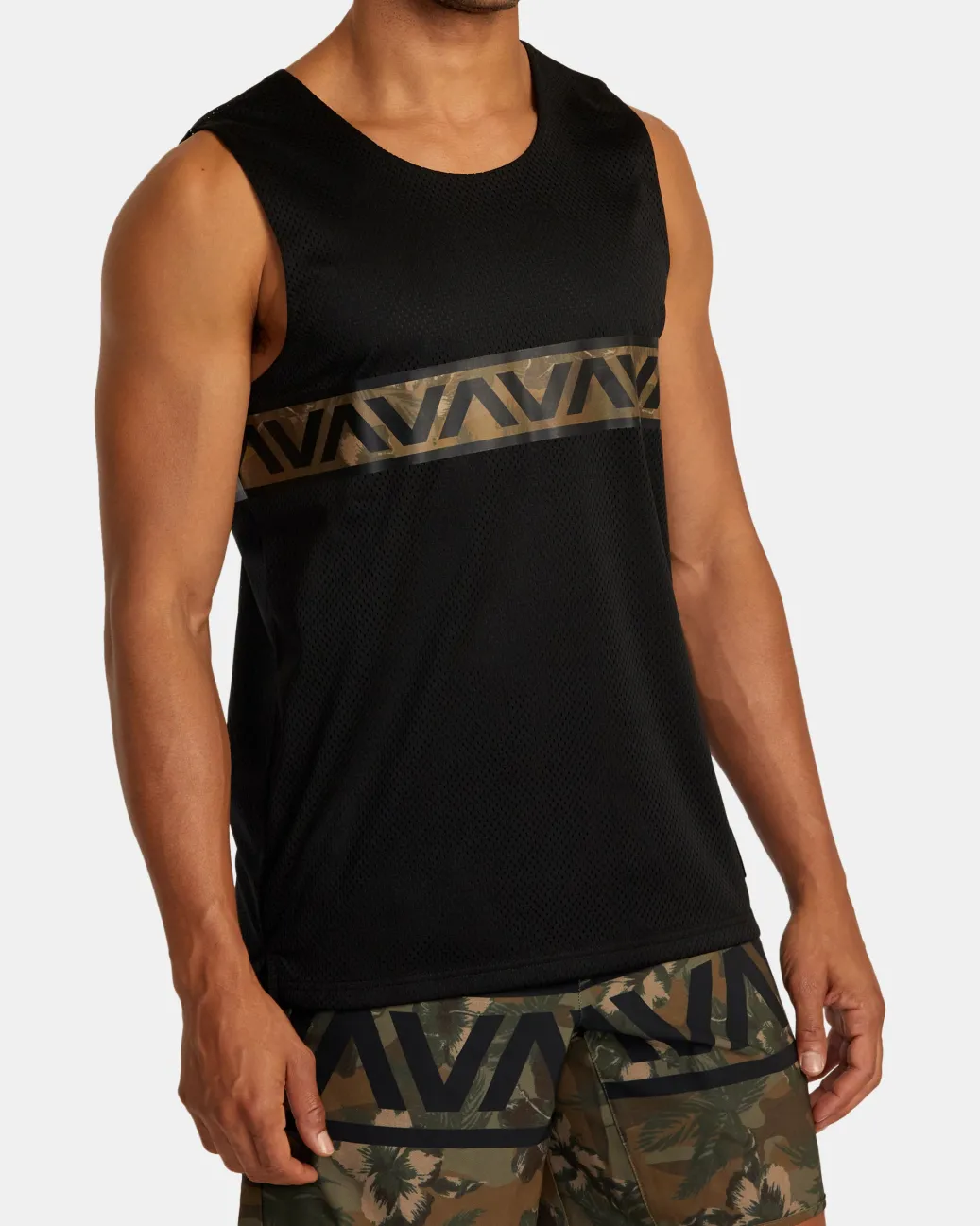 RVCA Tees / Tanks>HAWAII TARO MESH TANK TOP