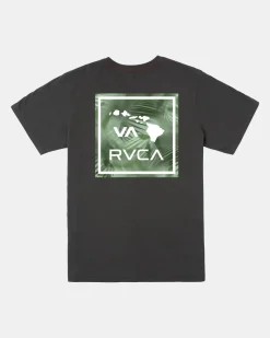 RVCA Tees / Tanks>HAWAII VA ATW PALM SHORT SLEEVE TEE