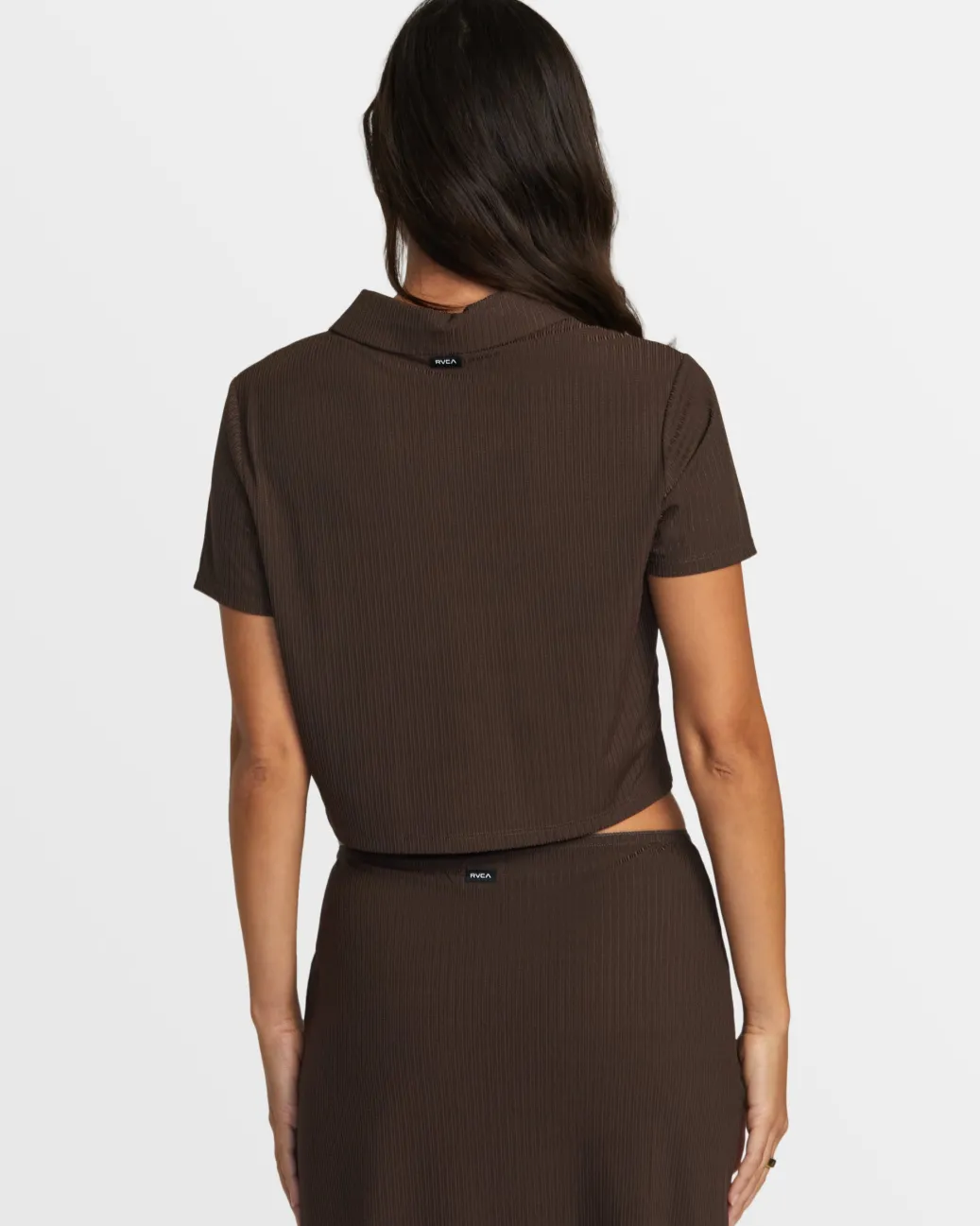 Women RVCA Tops>JENNI BUTTONED SHORT-SLEEVE SHIRT