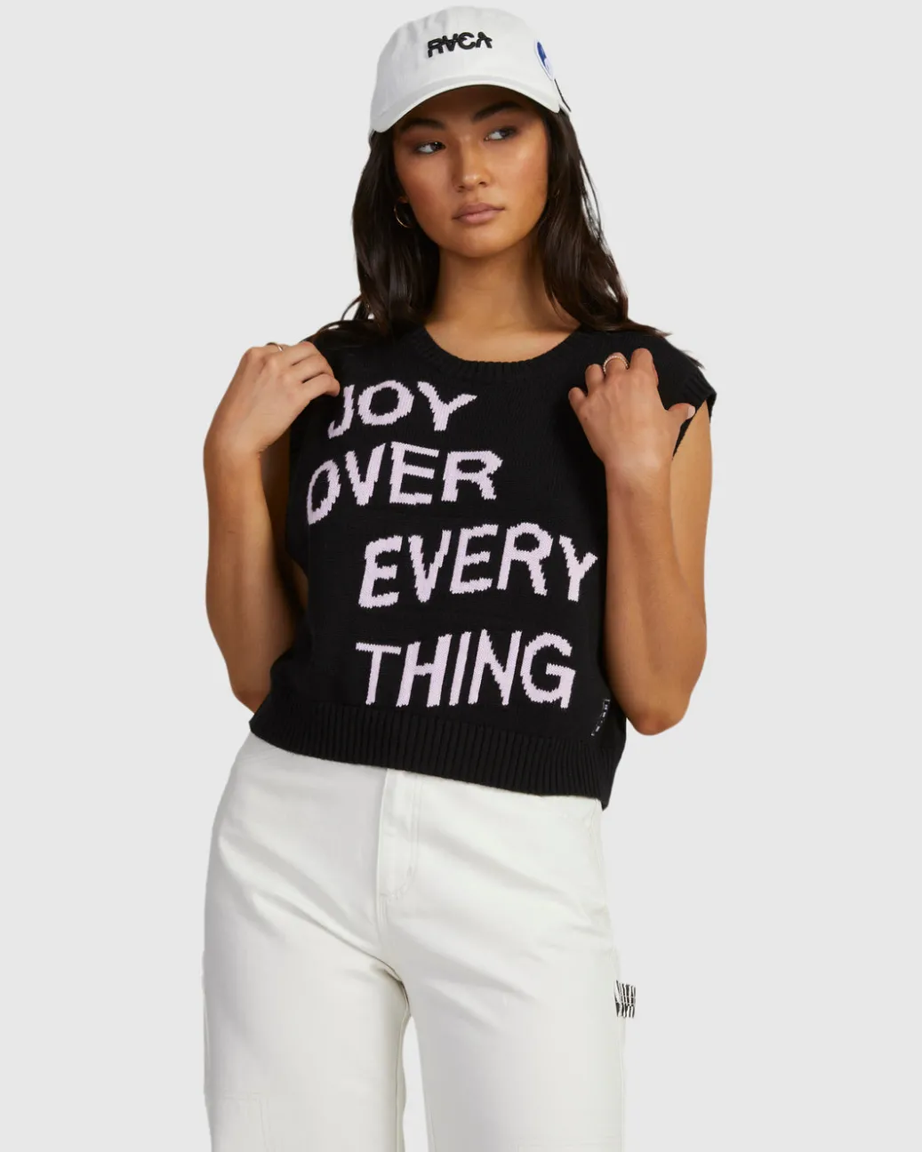 Women RVCA Sweaters|Tops>JOYS SWEATER VEST