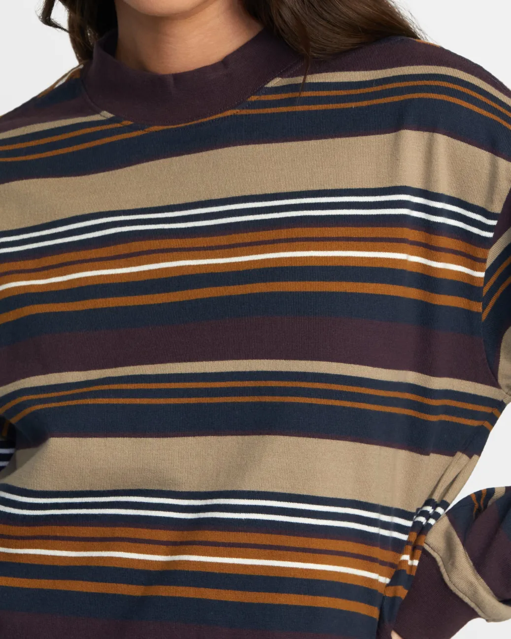 Women RVCA Tees / Tanks>KINNEY LONG SLEEVE LONG SLEEVE TEE