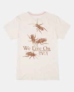 RVCA Tees / Tanks>LIVE ON TEE