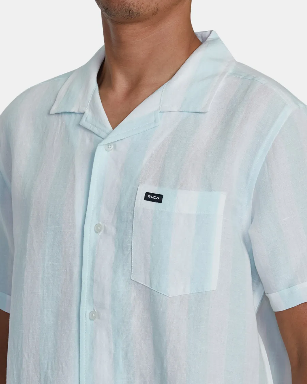 RVCA Shirts / Flannels>LOVE STRIPE SHORT SLEEVE SHIRT