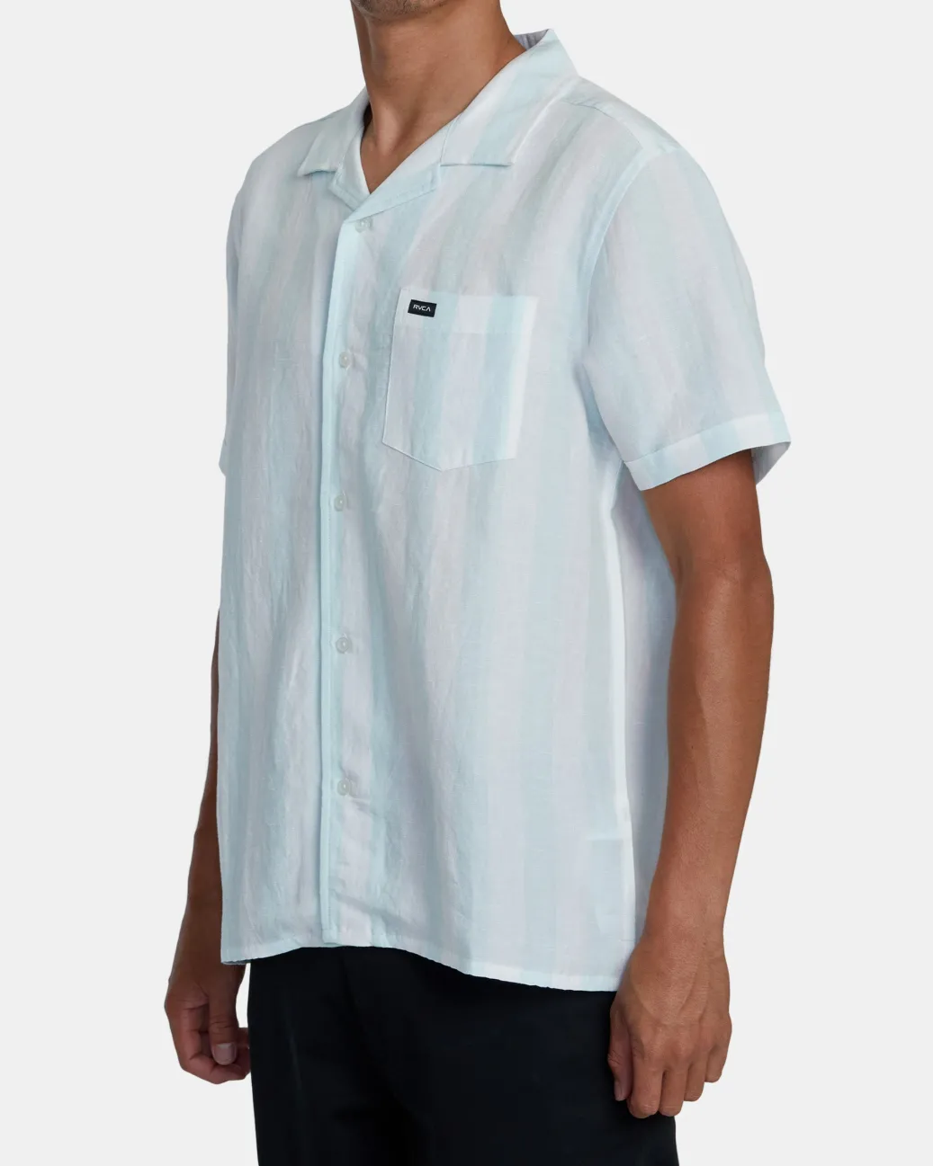 RVCA Shirts / Flannels>LOVE STRIPE SHORT SLEEVE SHIRT