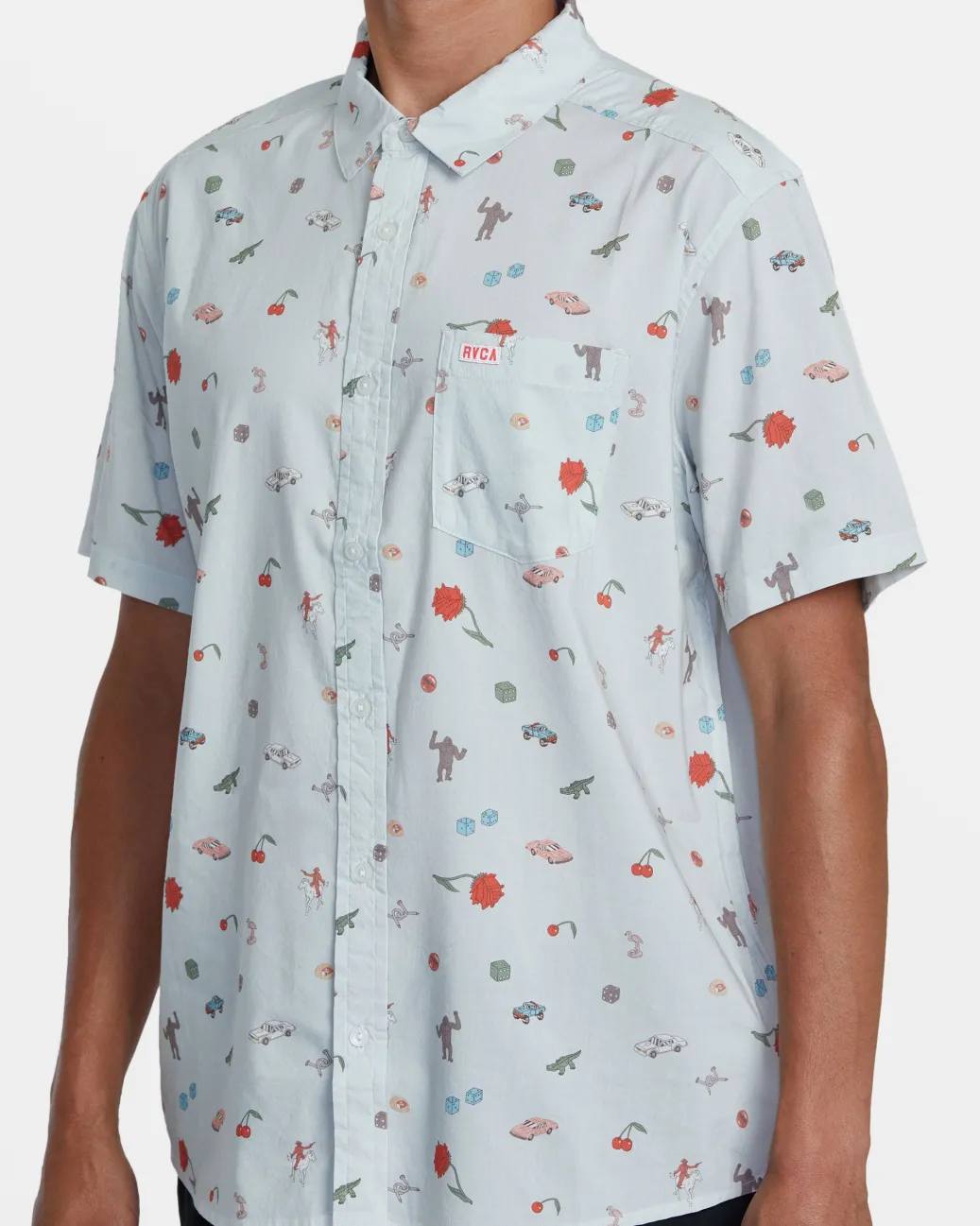 RVCA Shirts / Flannels>LUKE P SHORT SLEEVE SHIRT