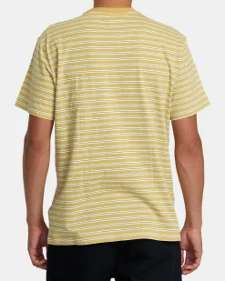 RVCA Tees / Tanks>MAGNOLIA CREW SHORT SLEEVE KNIT