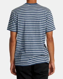 RVCA Tees / Tanks>MAGNOLIA CREW SHORT SLEEVE KNIT