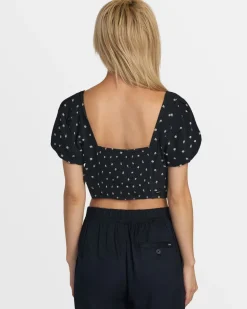 Women RVCA Tops>NOVA CROP TOP