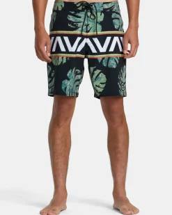 RVCA Boardshorts / Trunks|18"-19" Outseam>OBLOW HAWAII BANDED BOARDSHORTS 18''