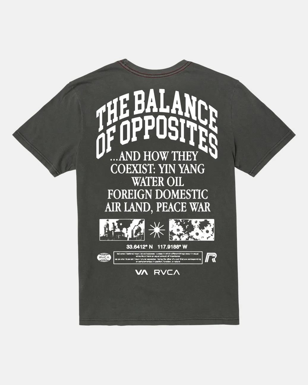 RVCA Tees / Tanks>PASTE UP SHORT SLEEVE TEE